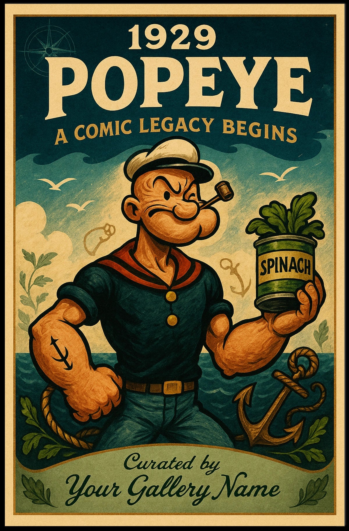 Popeye 1929 Art Poster POP-232