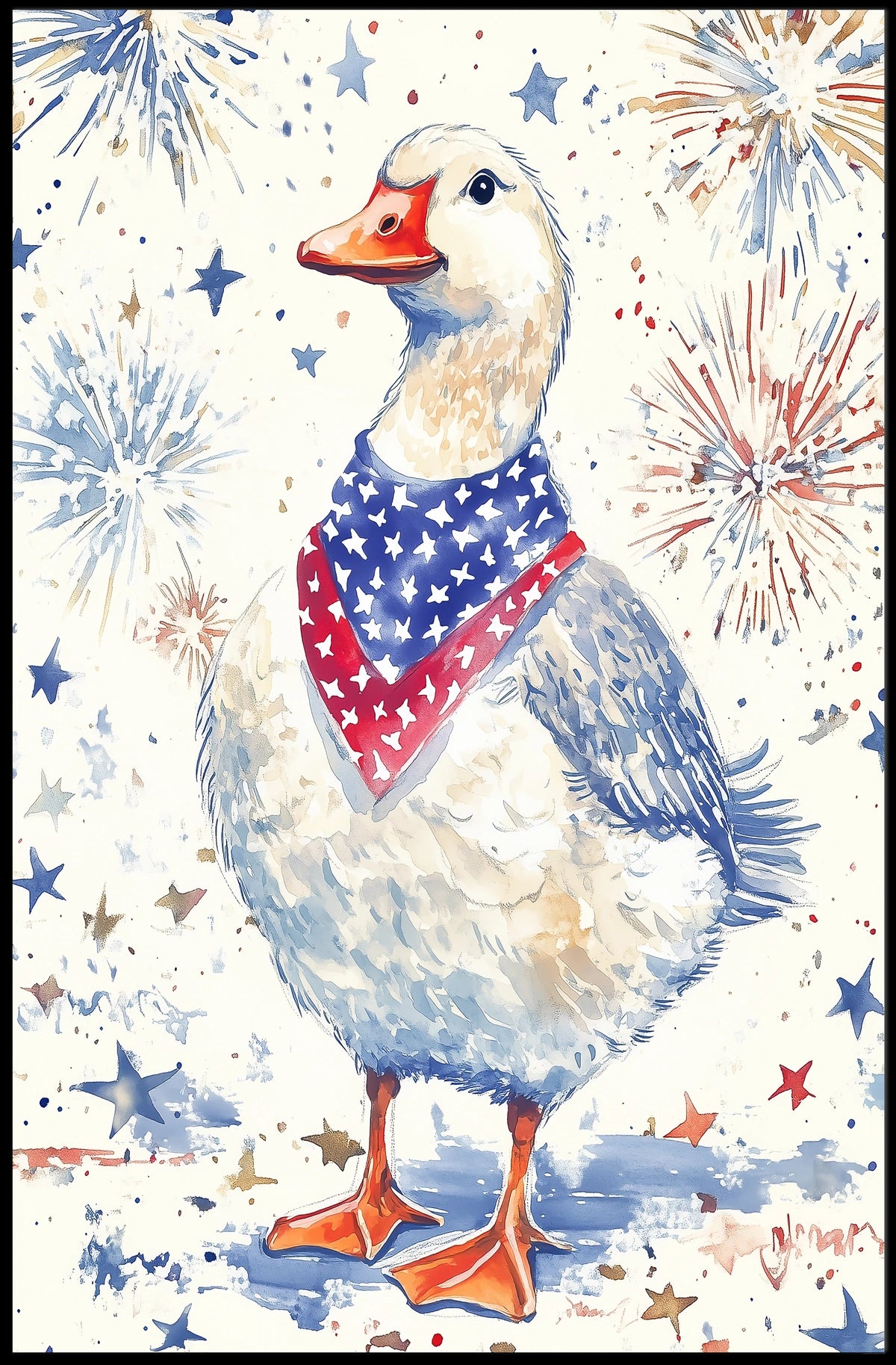 patriotic goose Poster
