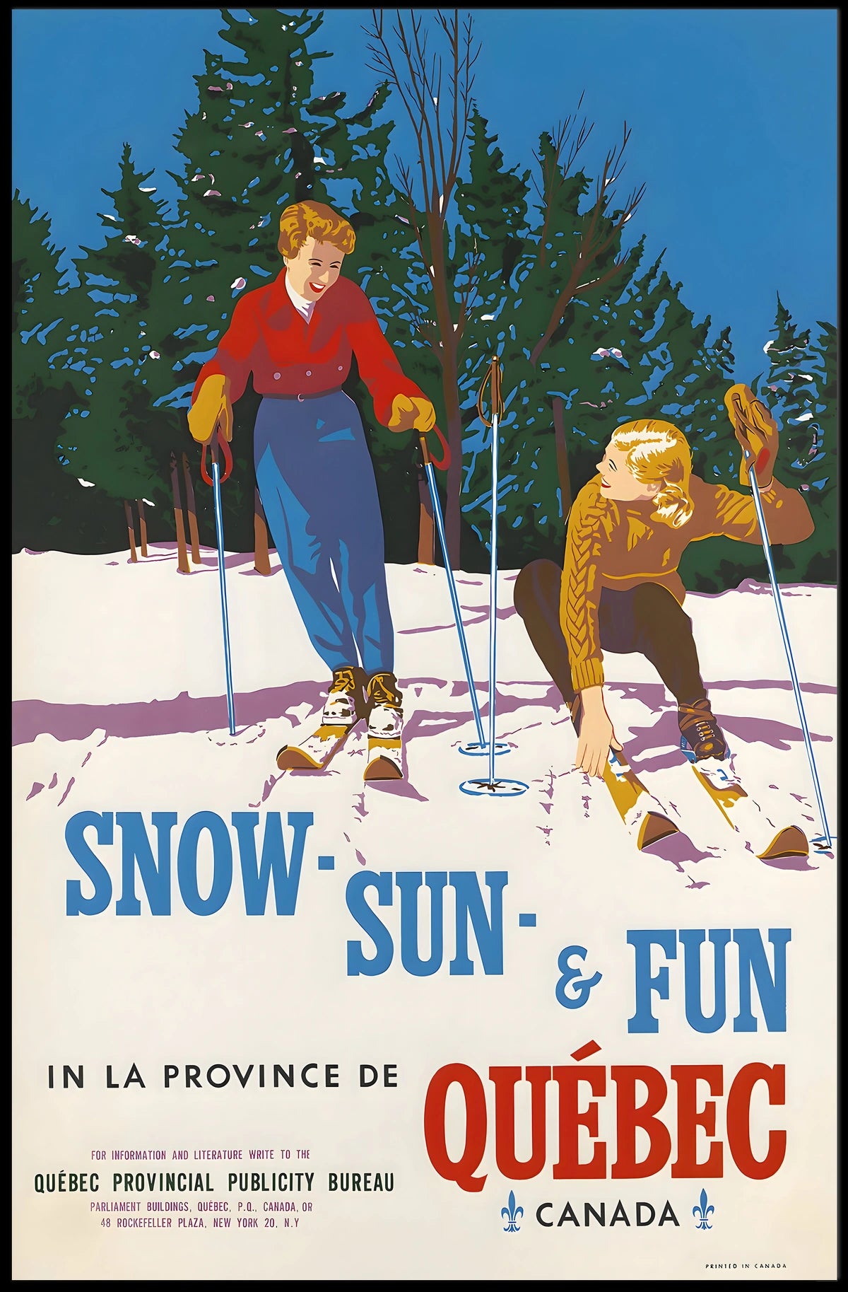 Snow, Sun, Fun In Québec Poster