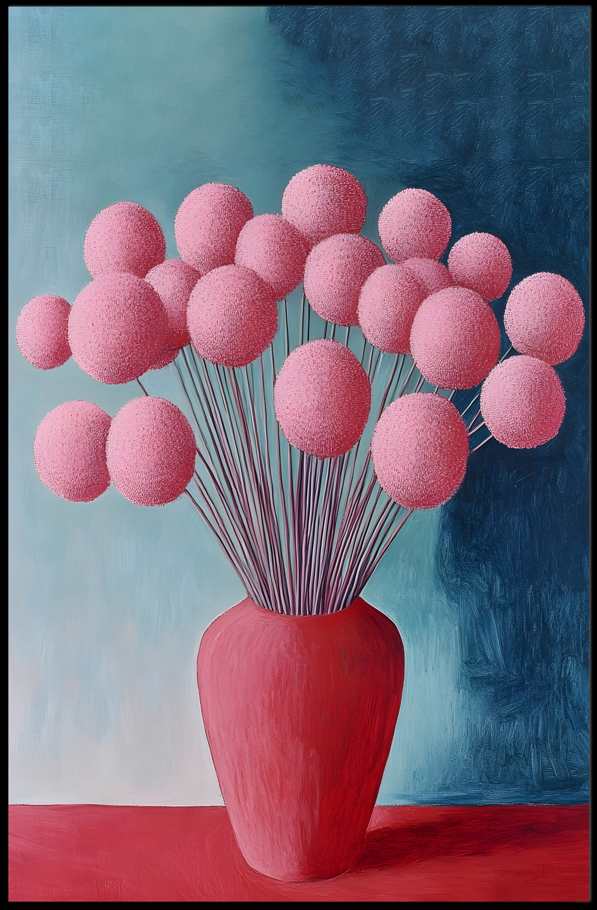 Abstract Floral Arrangement Poster Modern Botanical Print