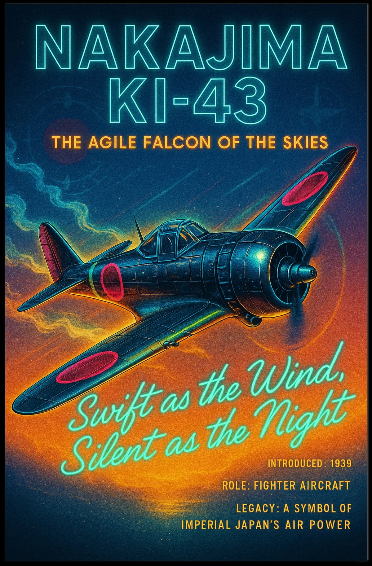 Nakajima Ki-43 The Agile Falcon of the Skies Poster
