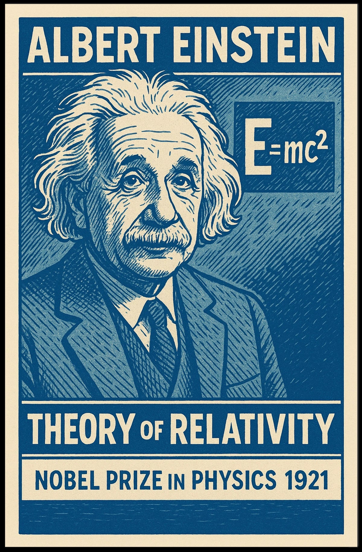 Albert Einstein Theory Of Relativity Poster