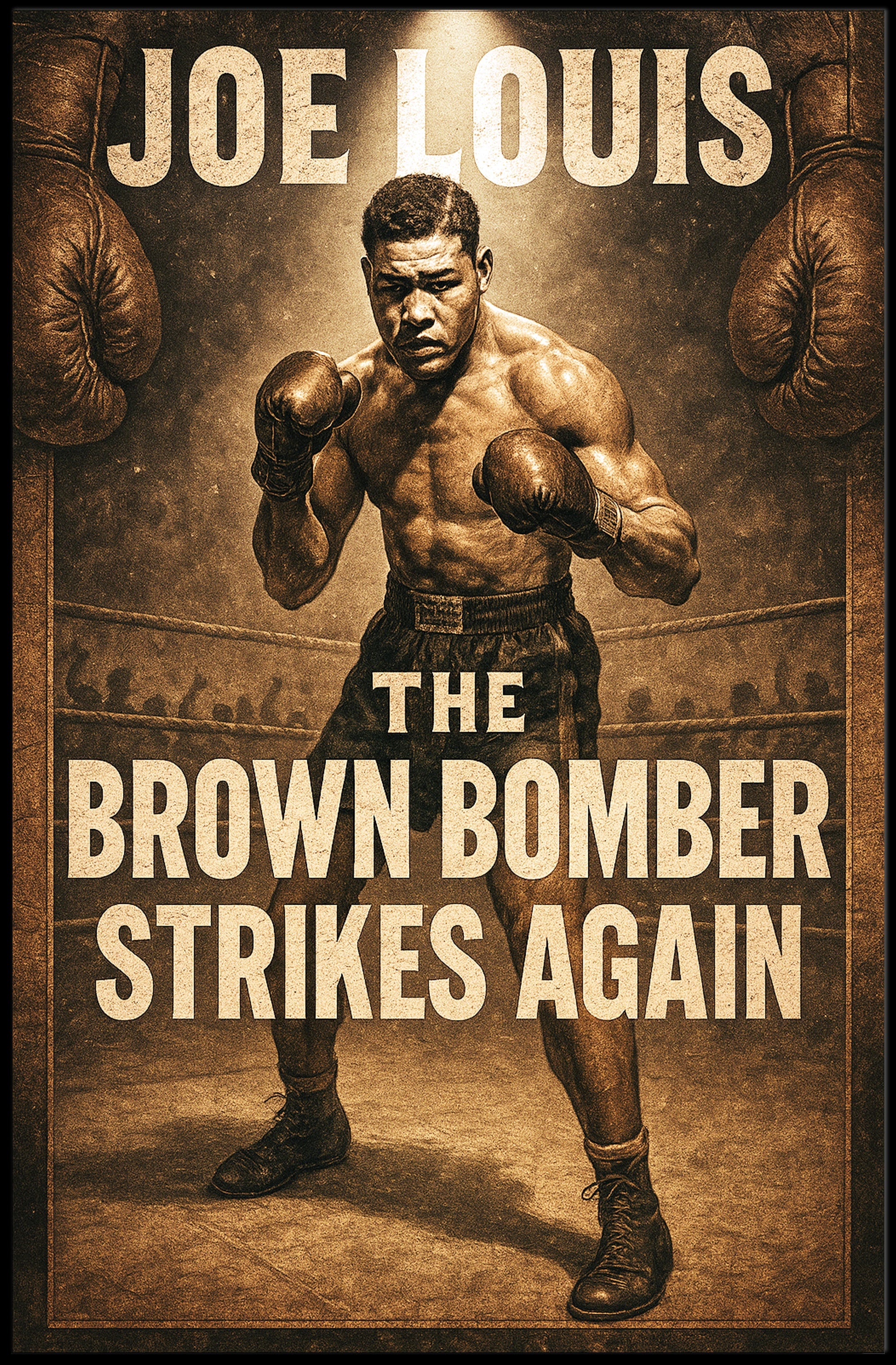 Joe Louis The Brown Bomber Poster PosterGoat