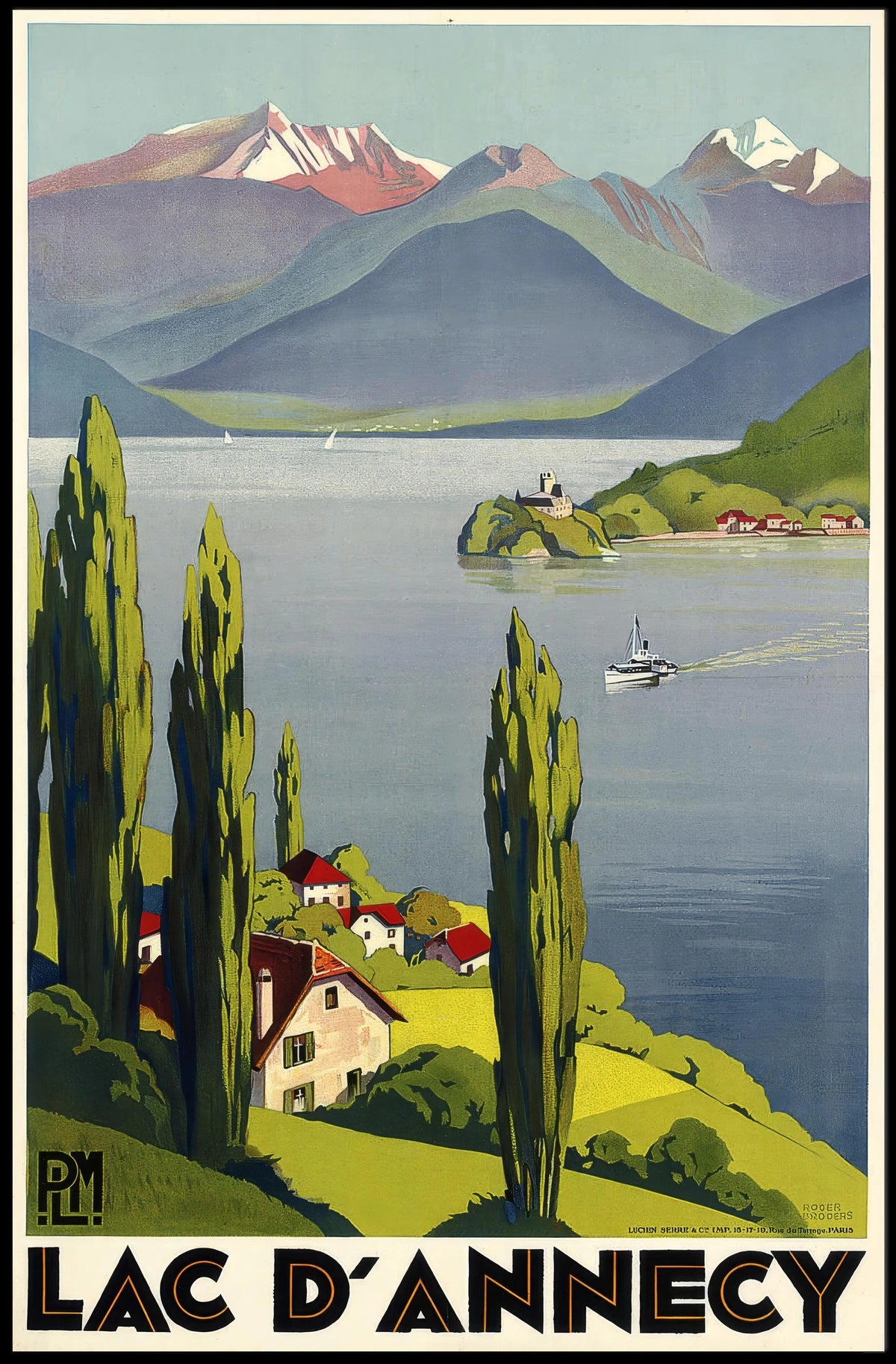 Lac DAnnecy Travel Poster