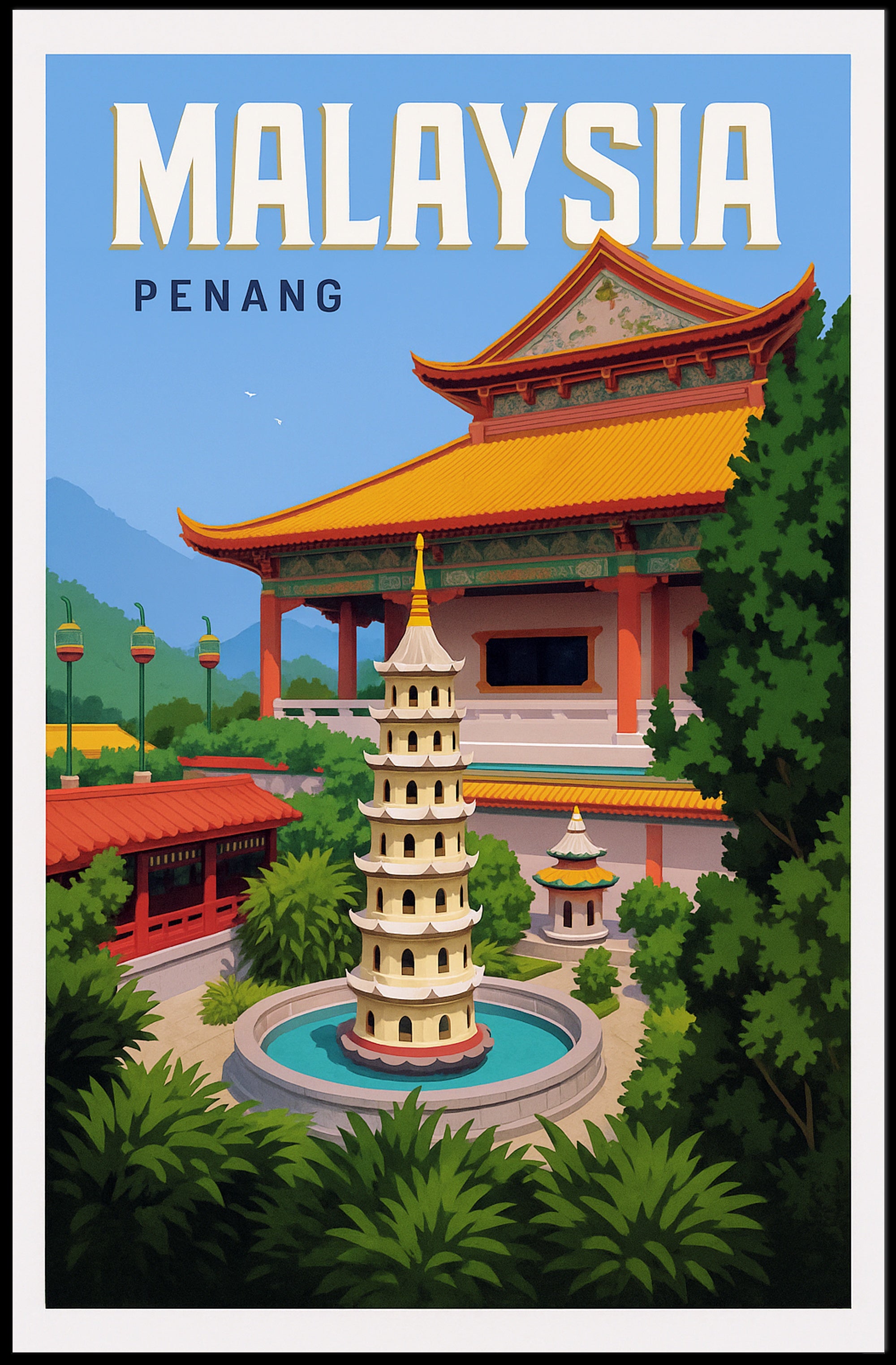 Malaysia - Penang Poster PosterGoat