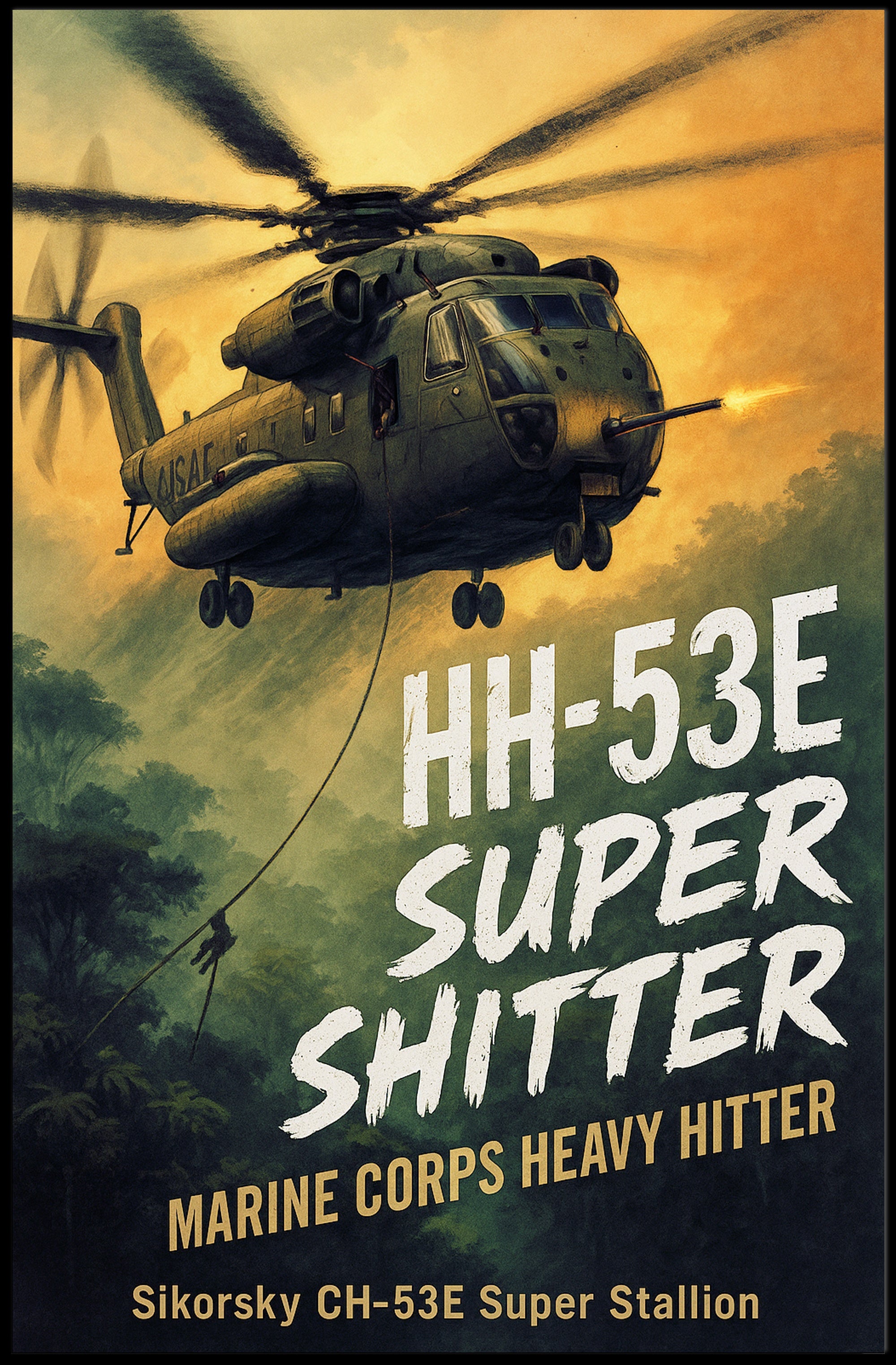 HH-53E Super Shitter Poster PosterGoat