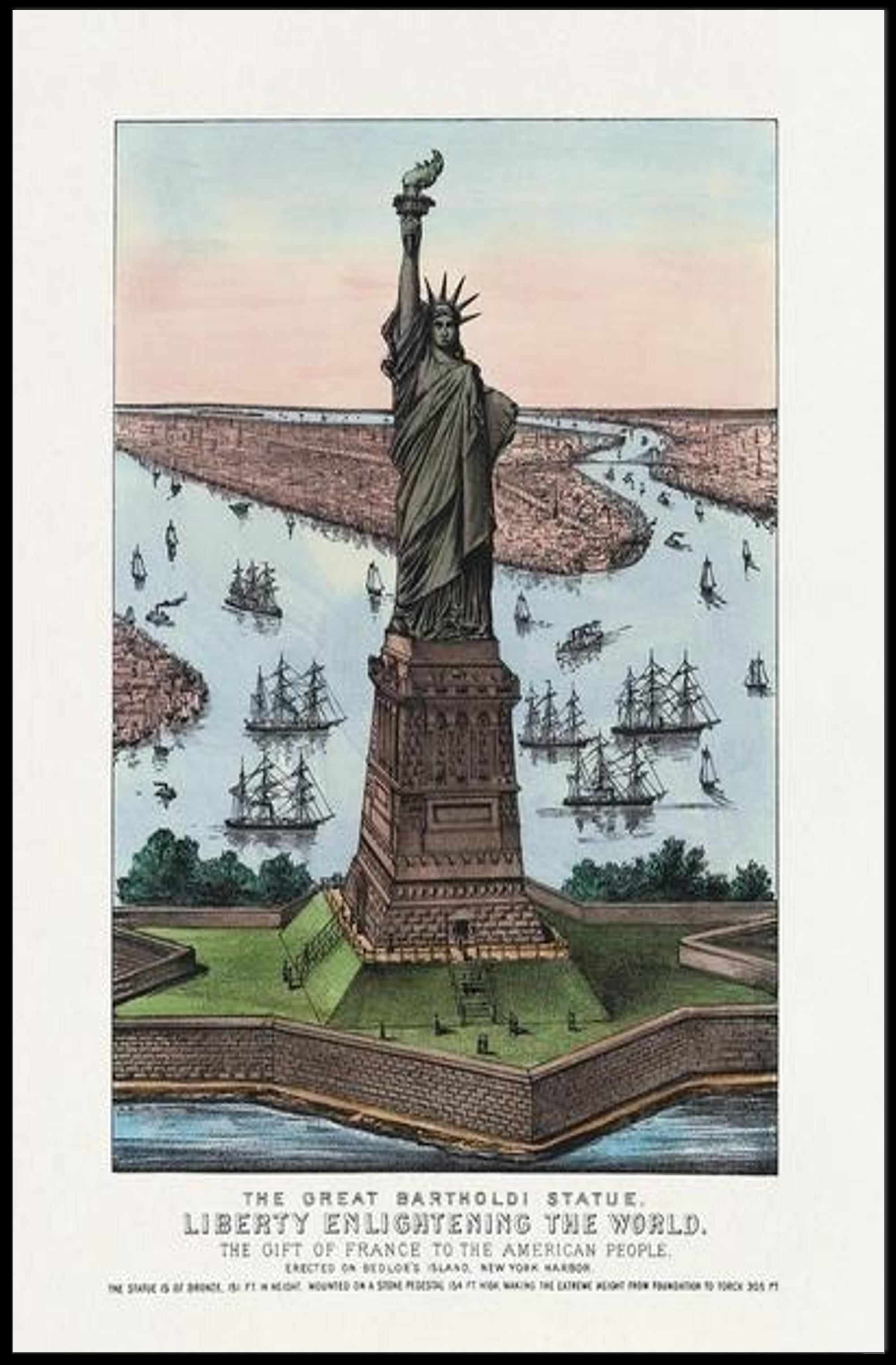 The Great Bartholdi Statue Poster PosterGoat