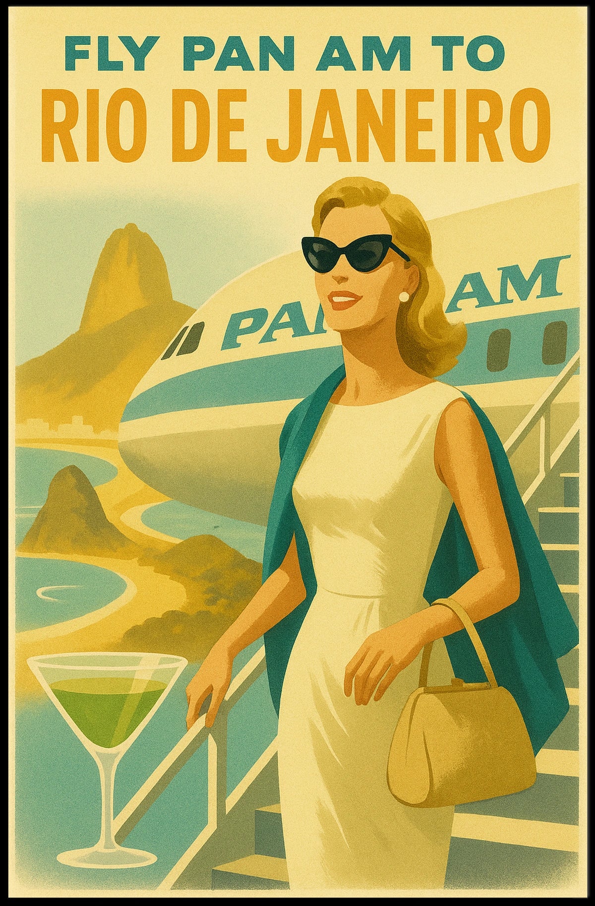 Fly Pan Am To Rio De Janeiro Poster