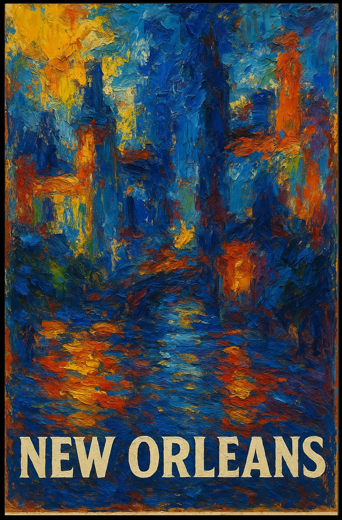 New Orleans A Vibrant Impression Poster