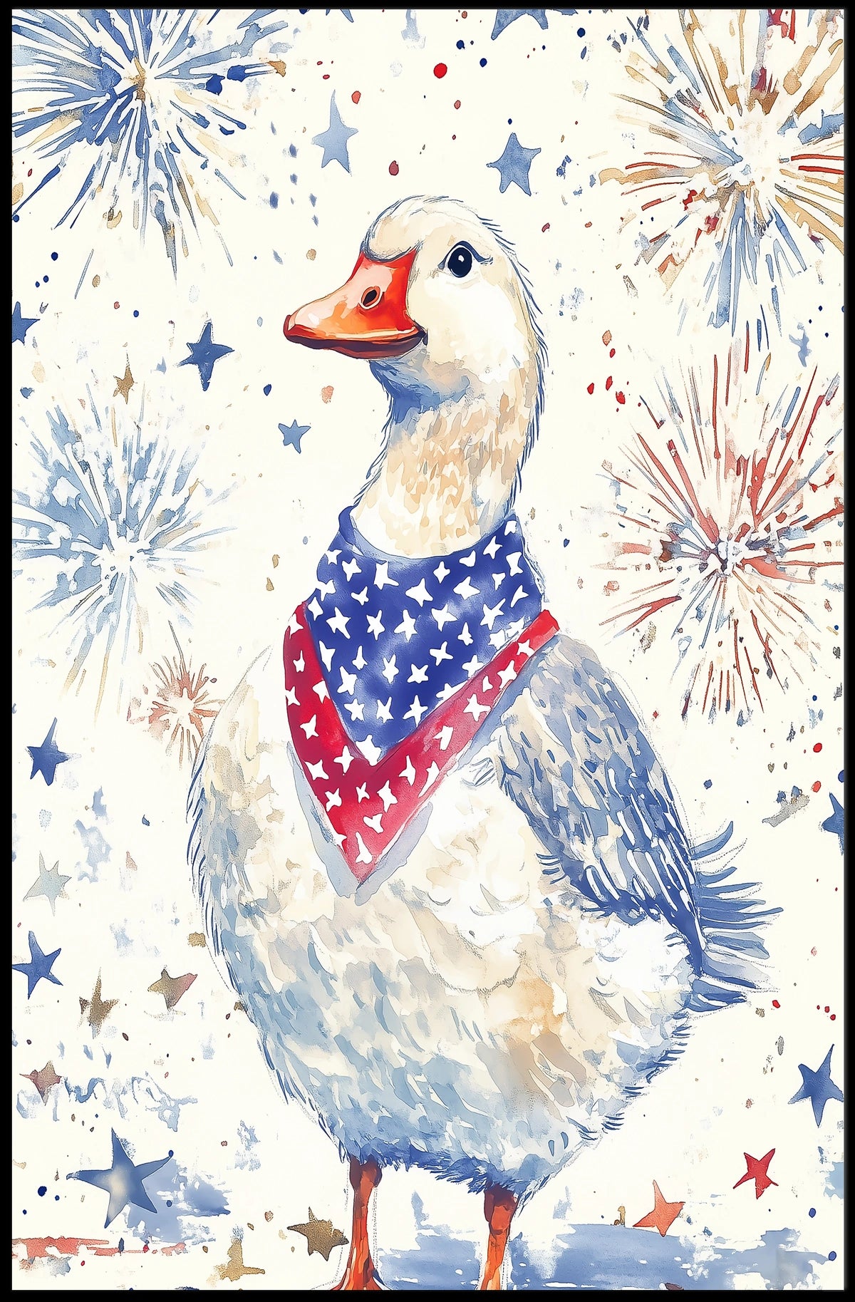patriotic goose Poster