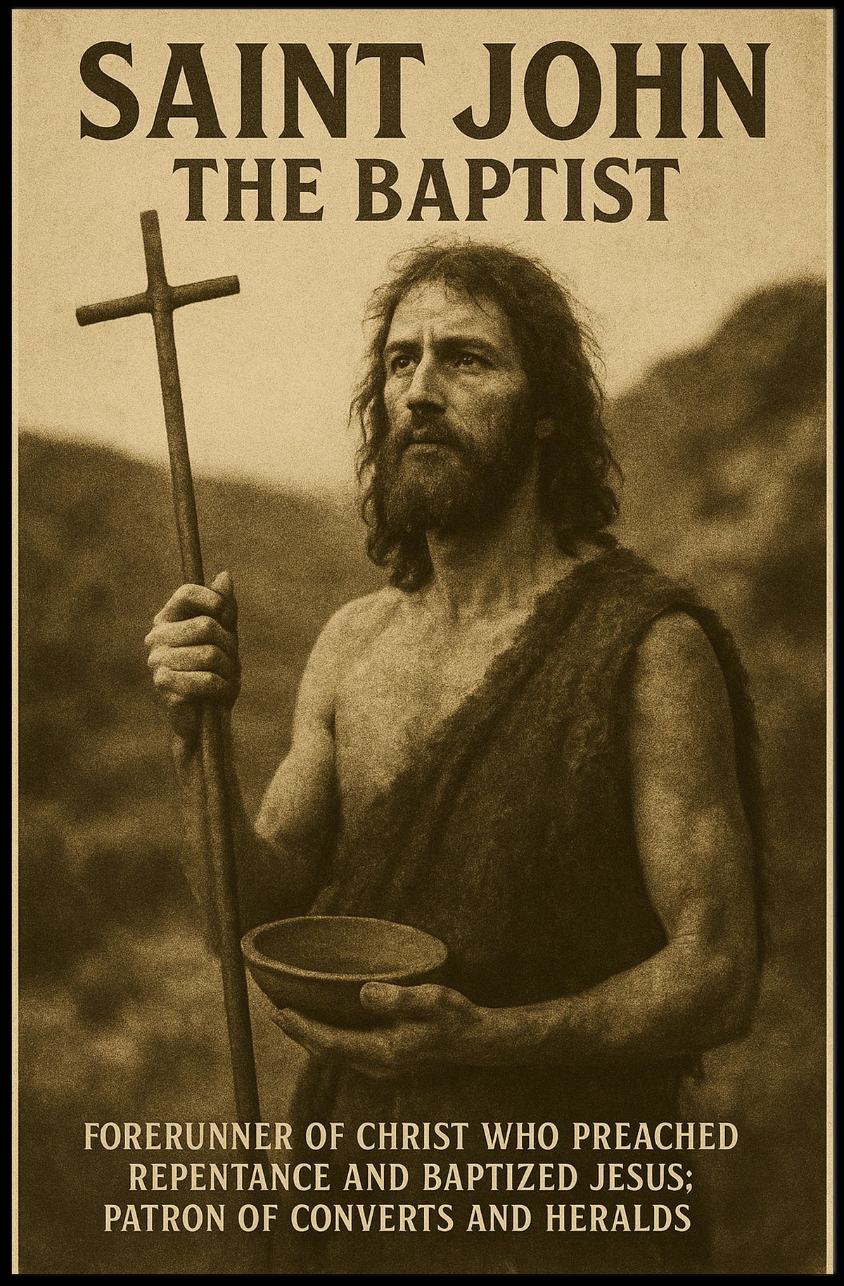 Saint John The Baptist Poster
