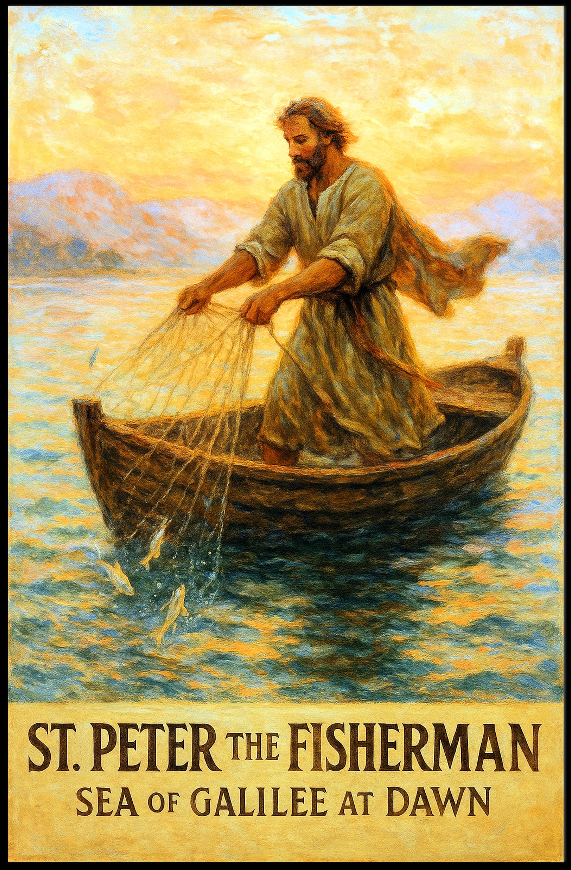St. Peter the Fisherman Poster PosterGoat