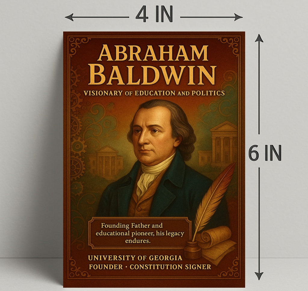 Abraham Baldwin Legacy Vintage Historical Poster