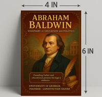 Abraham Baldwin Legacy Vintage Historical Poster