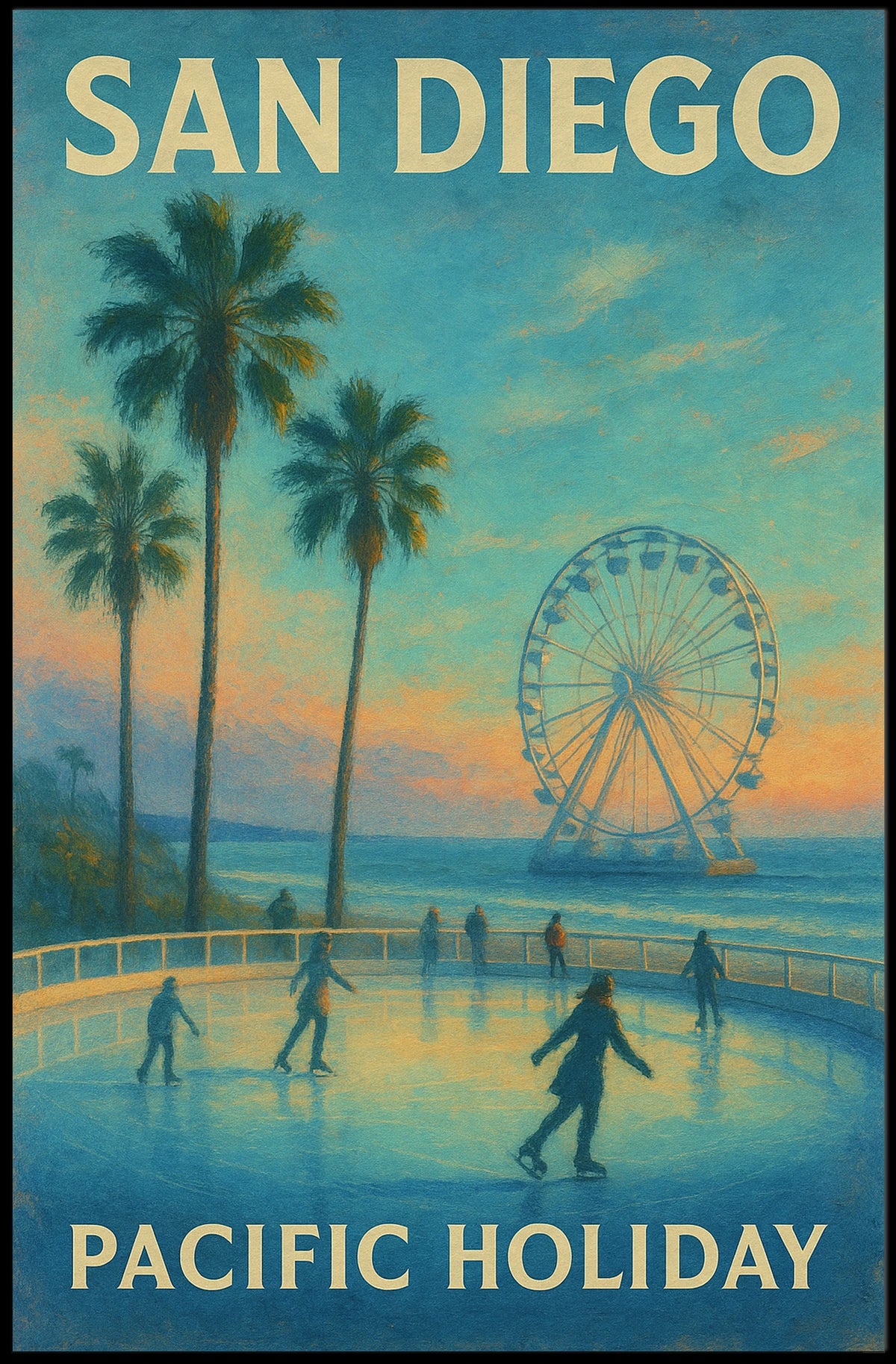 San Diego Pacific Holiday Poster