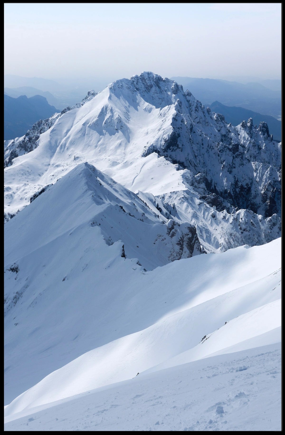 Majestic Snowy Peaks National Park Poster