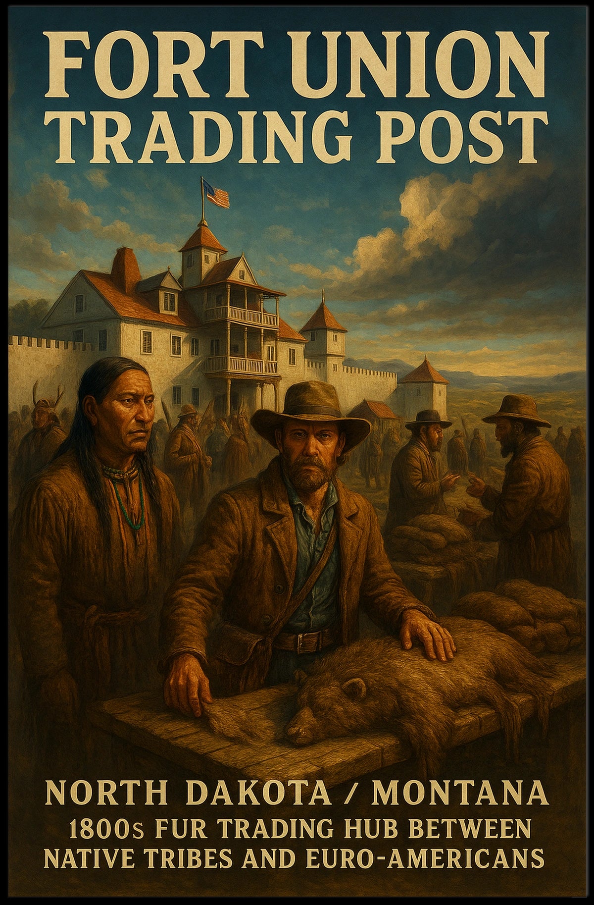 Fort Union Trading Post Poster