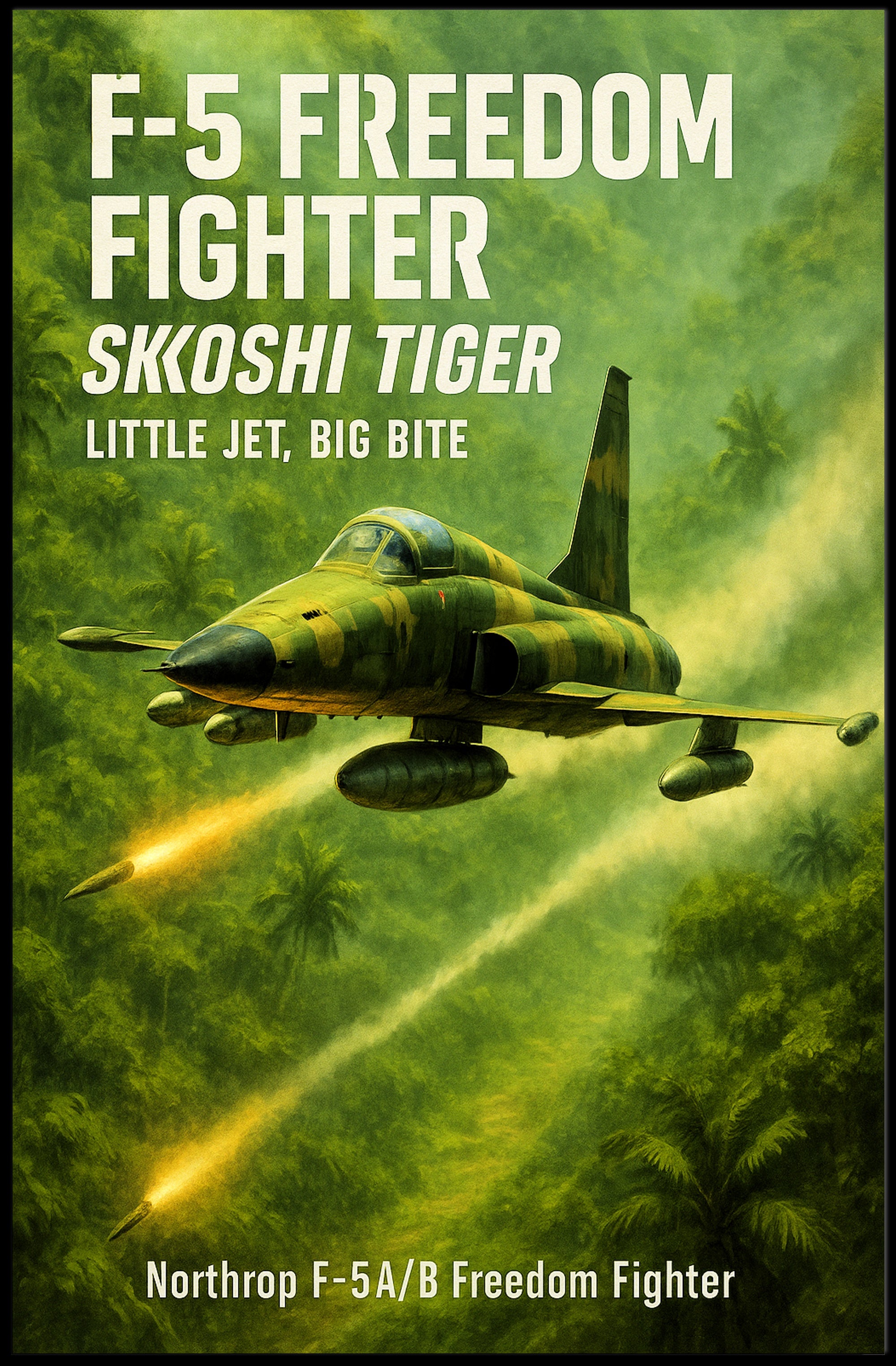 F-5 Freedom Fighter Skoshi Tiger Poster PosterGoat