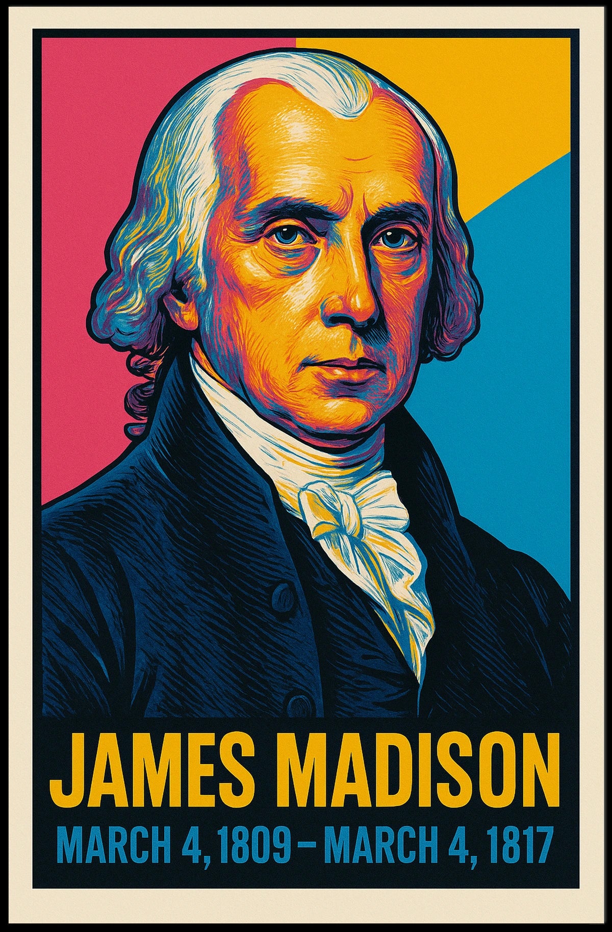 James Madison 4th President Poster