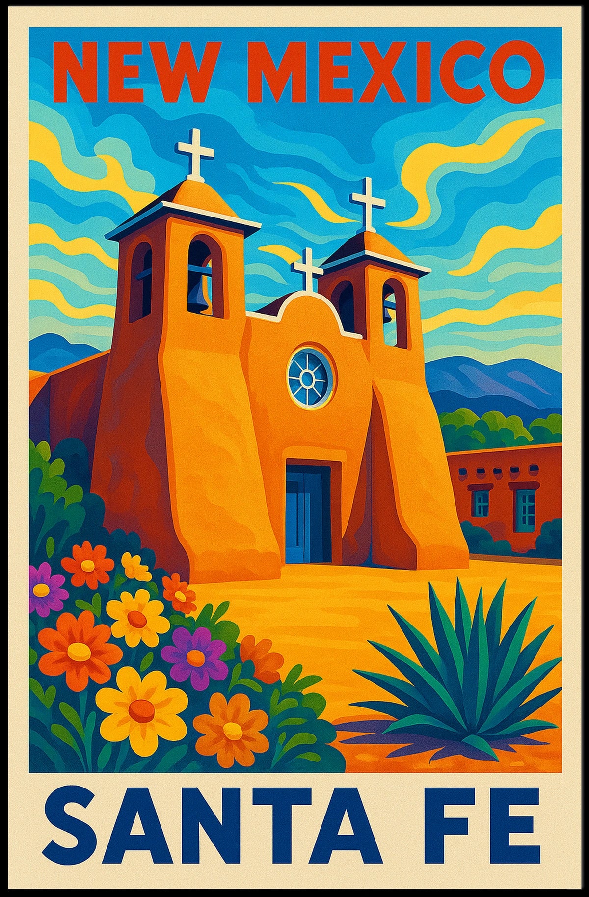 New Mexico Santa Fe Poster