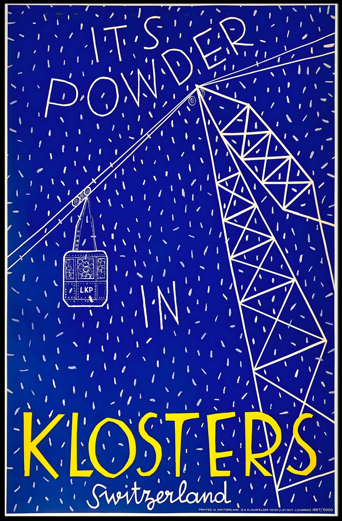 Powder In Klosters Poster