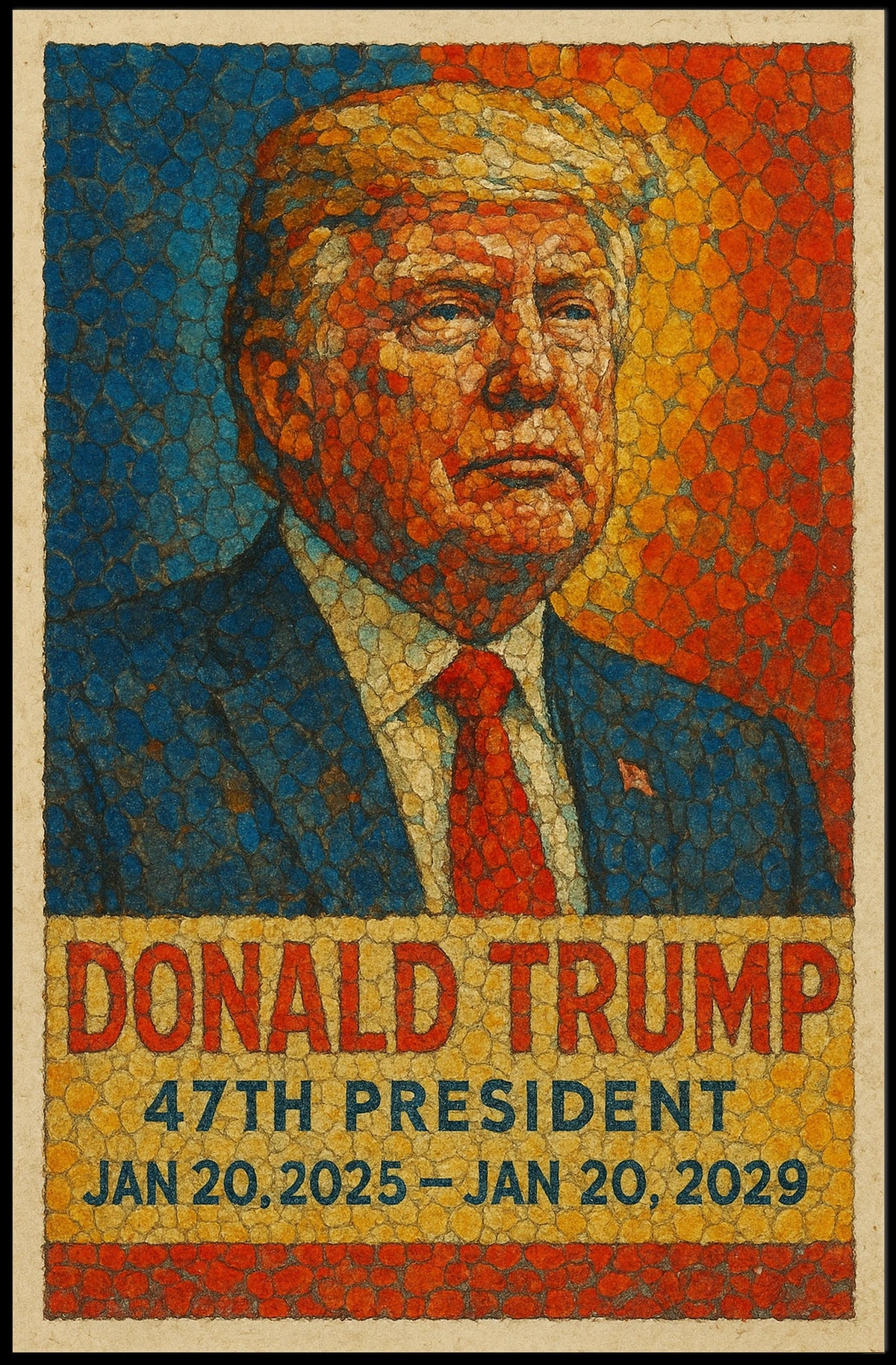Donald Trump 47th President Poster
