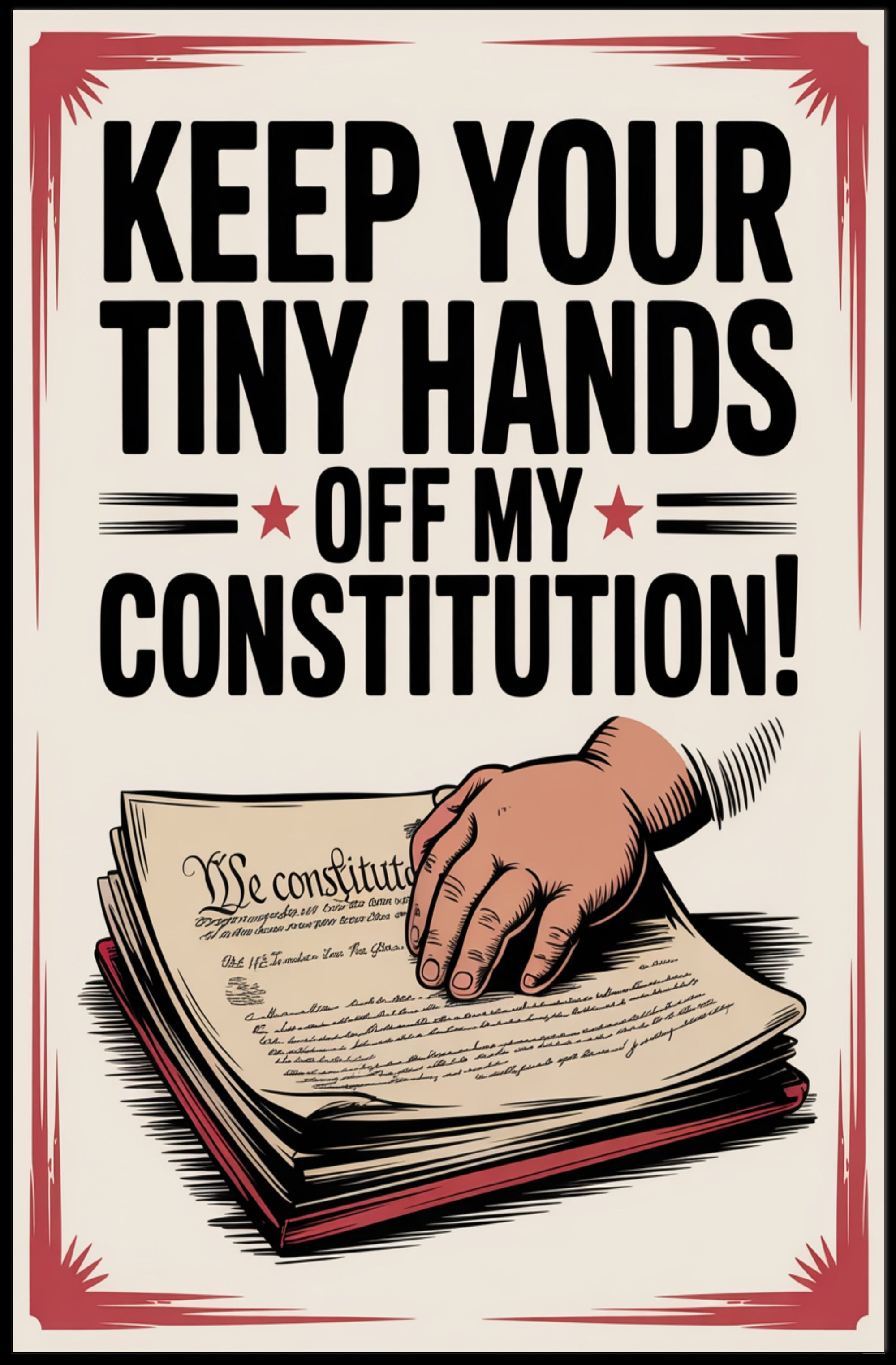 Protect the Constitution Political Propaganda Poster