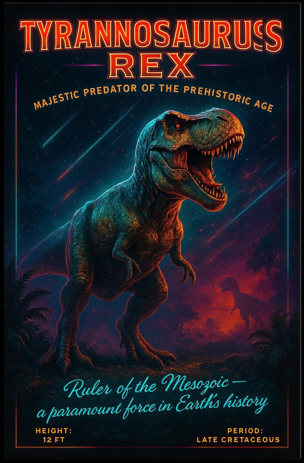 Tyrannosaurus Rex Majestic Predator Poster