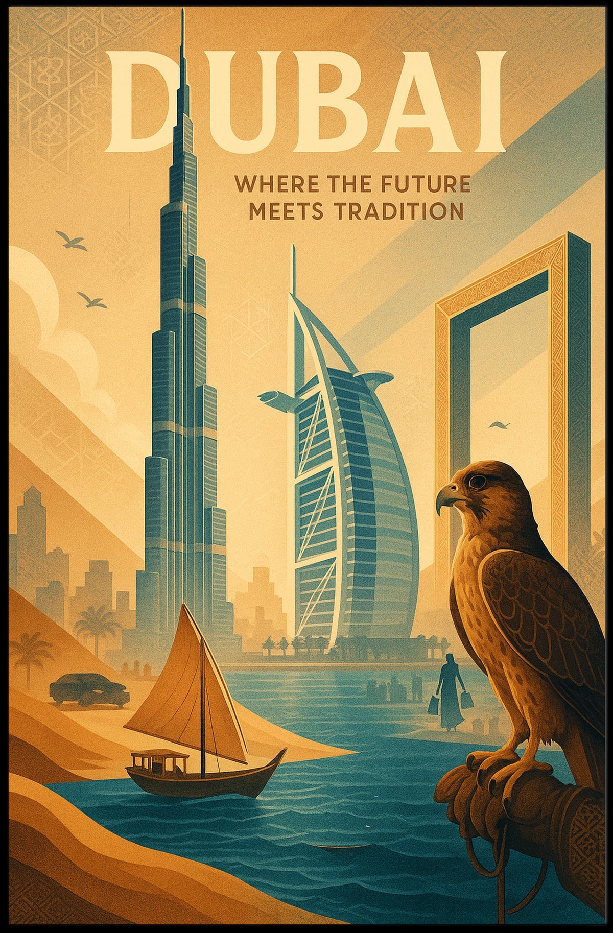 Dubai Poster For Modern Homes Harmonious Heritage Decor