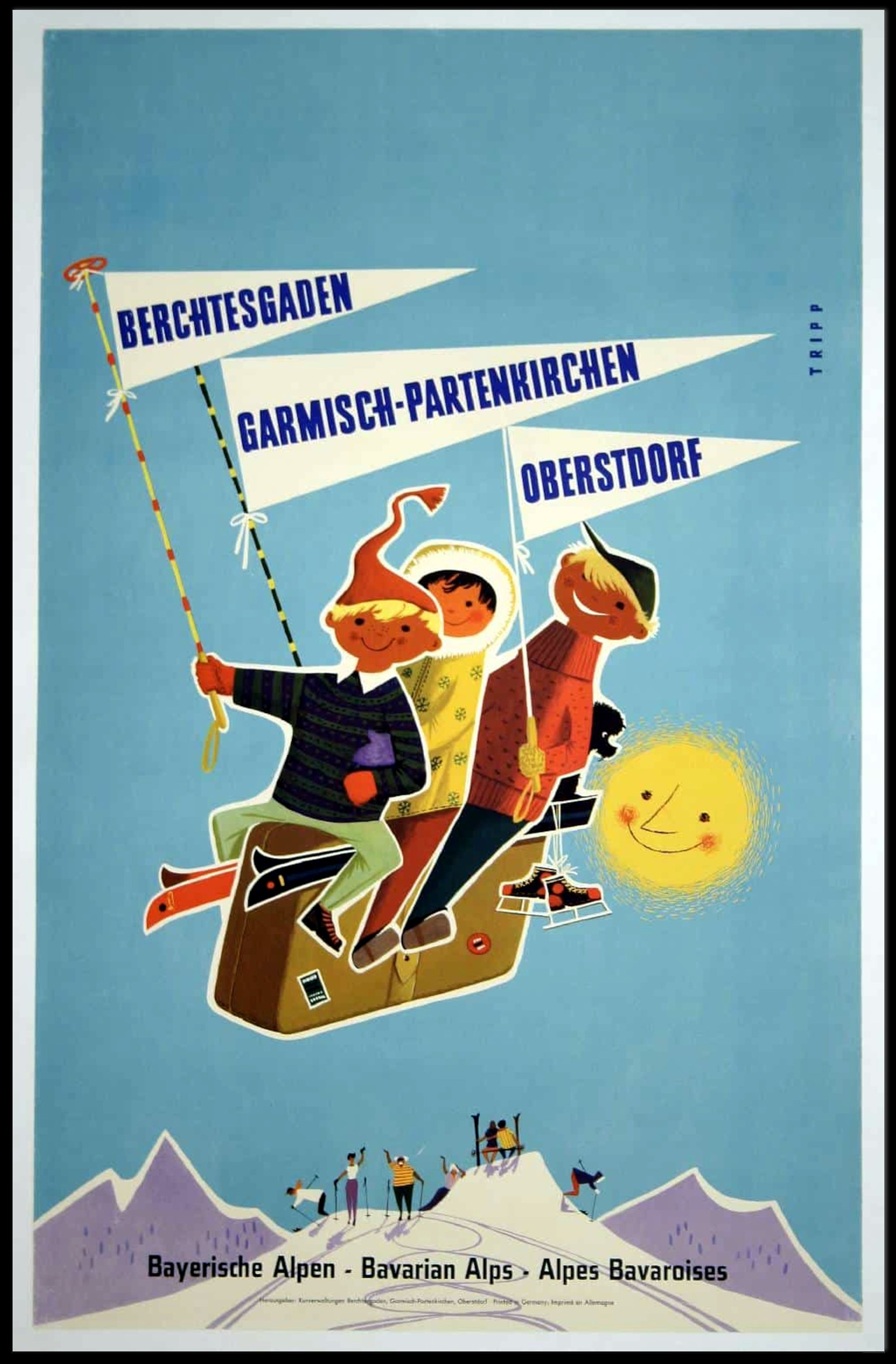 Adventure in the Bavarian Alps Poster PosterGoat
