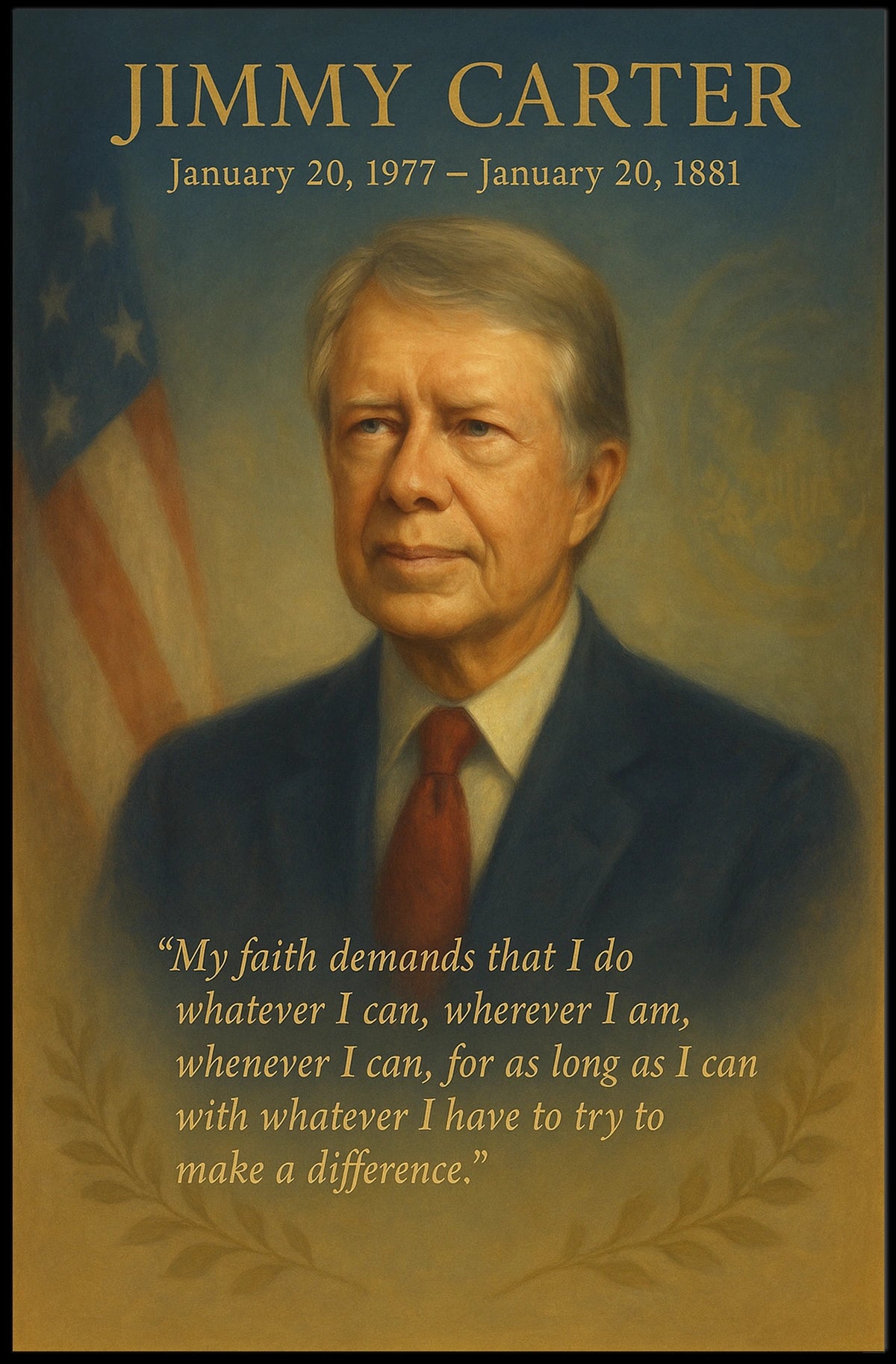 Jimmy Carter Presidential Tribute Poster