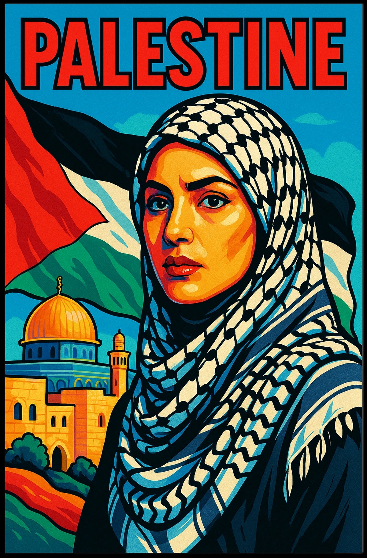 Palestine A Symbolic Tribute Poster