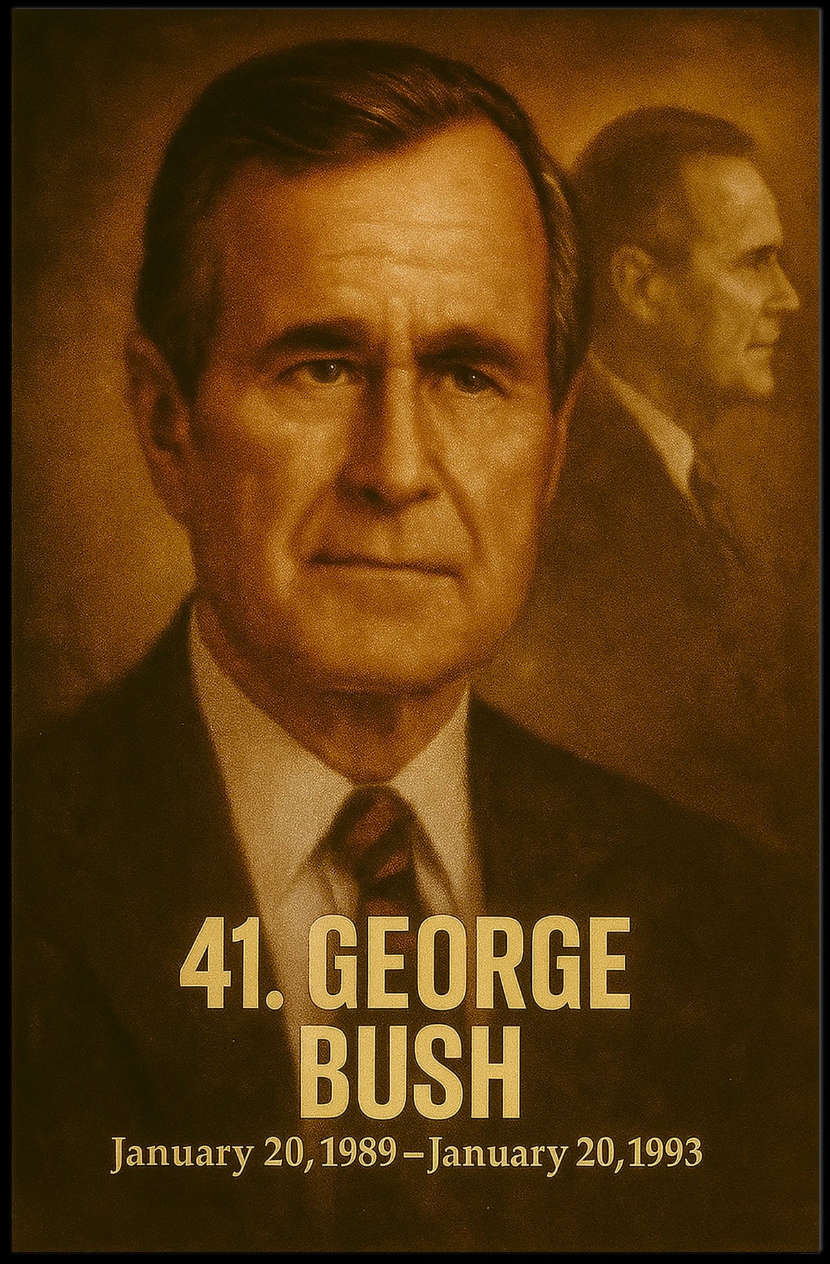 George Bush 41St President Poster