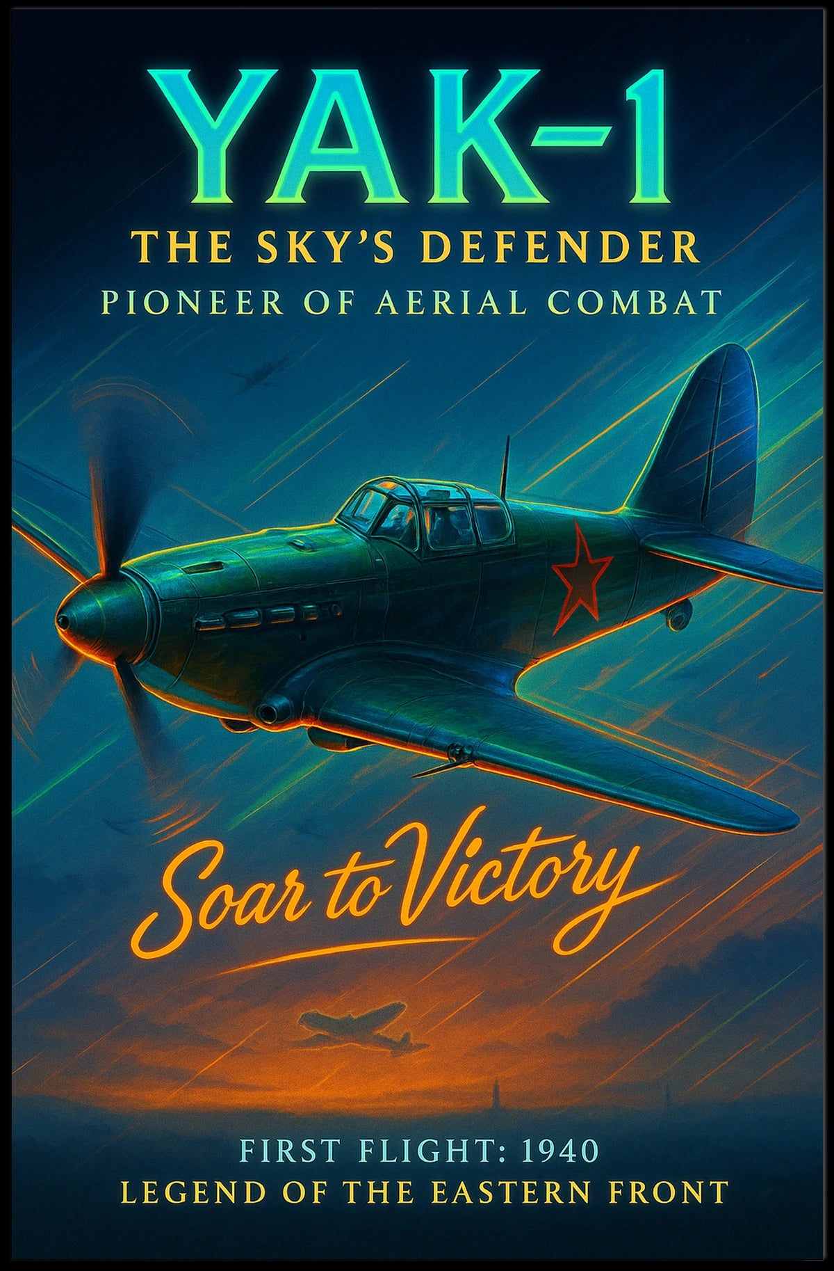 Yak-1 The Skys Defender Poster