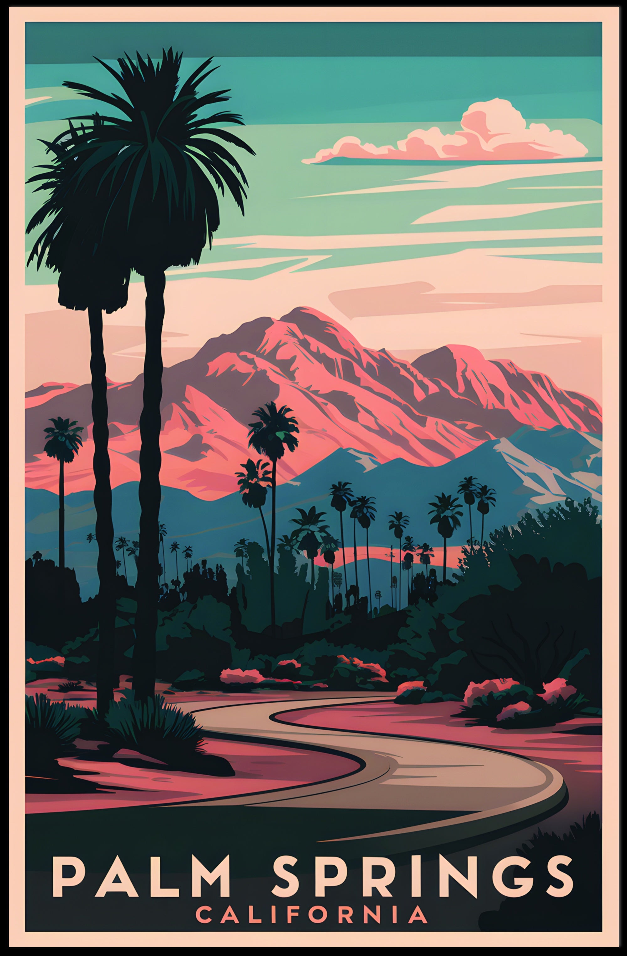 Palm Springs Scenic Poster