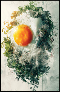 Sunny-Side-Up Egg Nature Fusion Art Poster PosterGoat