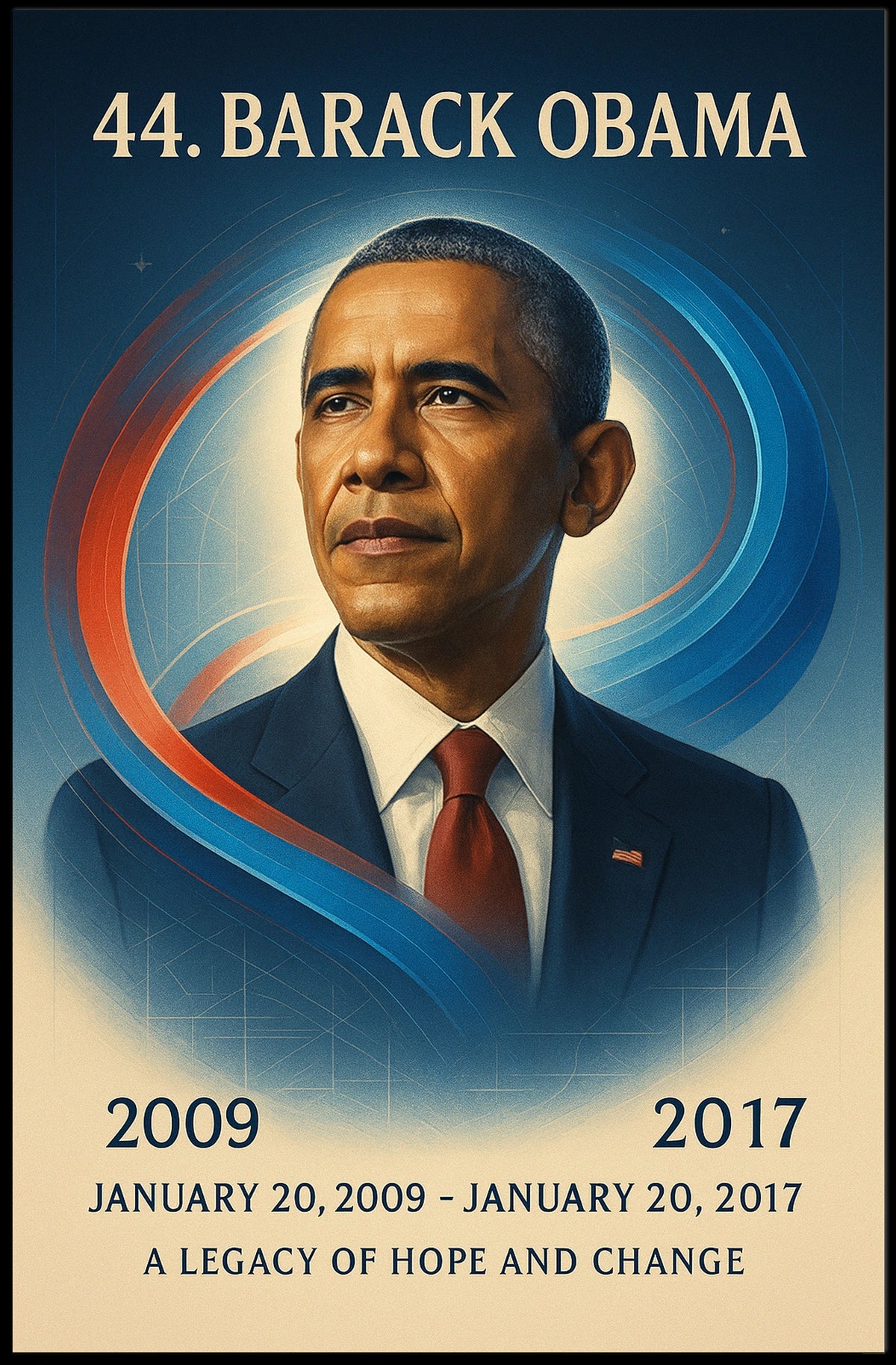 Legacy of Hope Obama Historical Presidential Poster