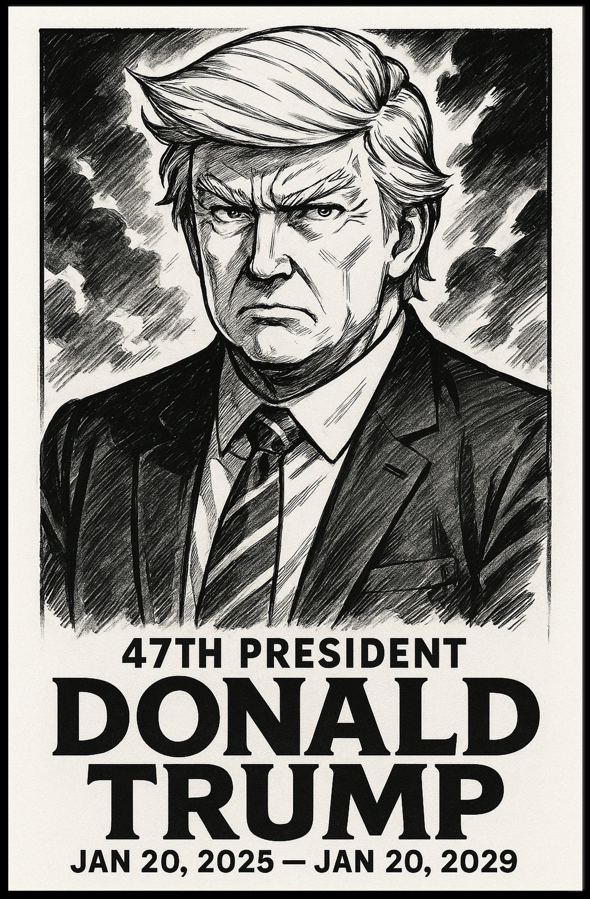 Donald Trump 47th President Poster