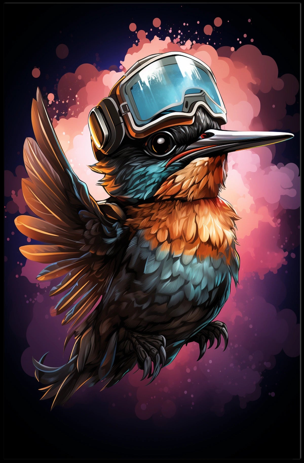 Cyber Avian Adventure Poster