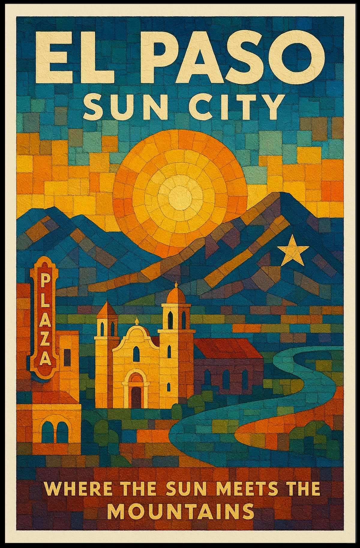 El Paso Sun City Poster