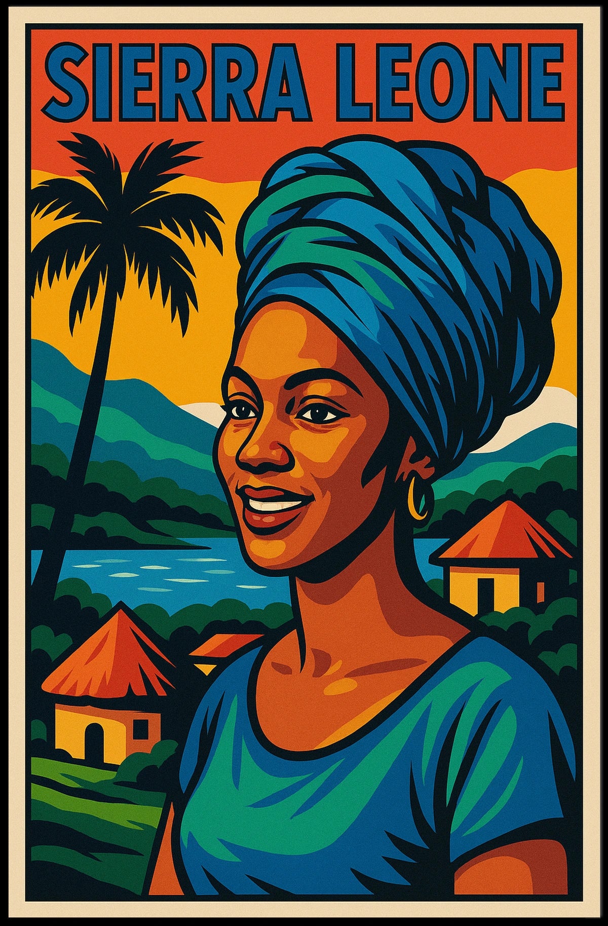 Sierra Leone Vibrant Heritage Poster