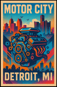 Motor City Detroit, MI Poster