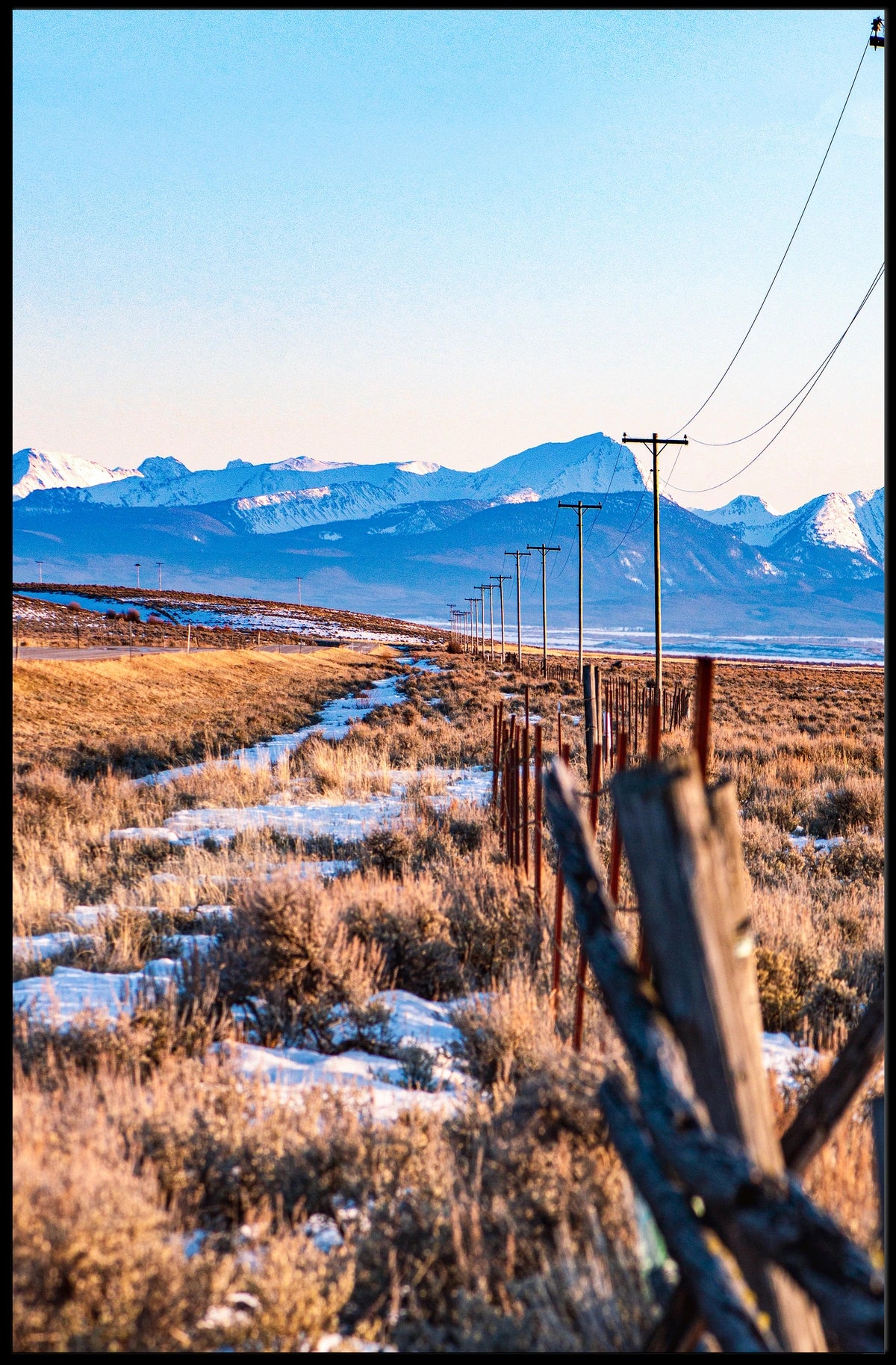 Serene Mountain Landscape Poster