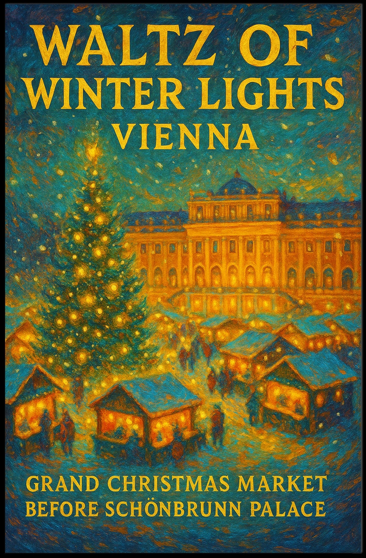 Waltz Of Winter Lights Vienna Poster