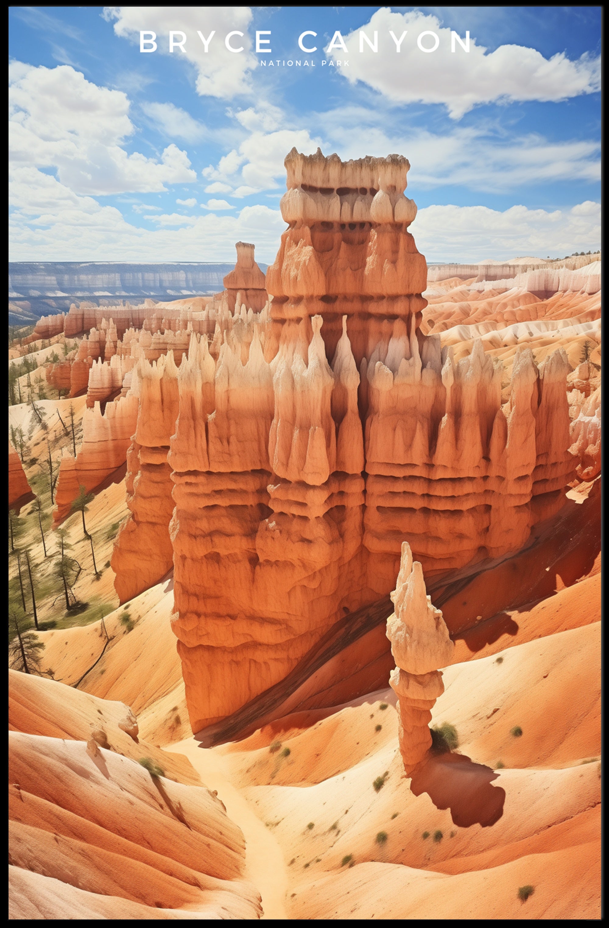Bryce Canyon Hoodoos Poster Travel Wall Art