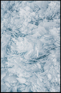 Layered Ice Formations Abstract or Artistic Poster