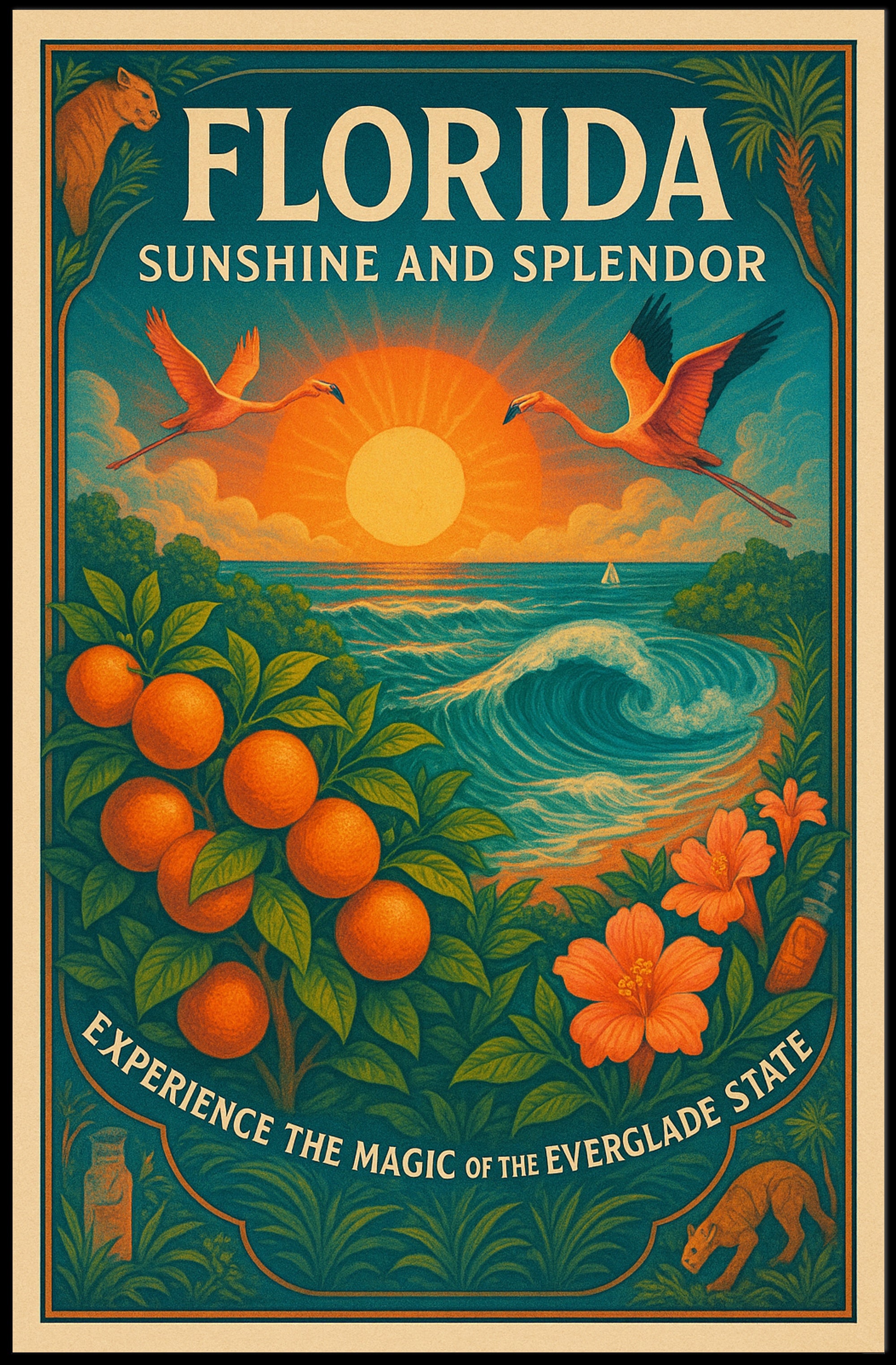 Florida Sunshine and Splendor Poster PosterGoat
