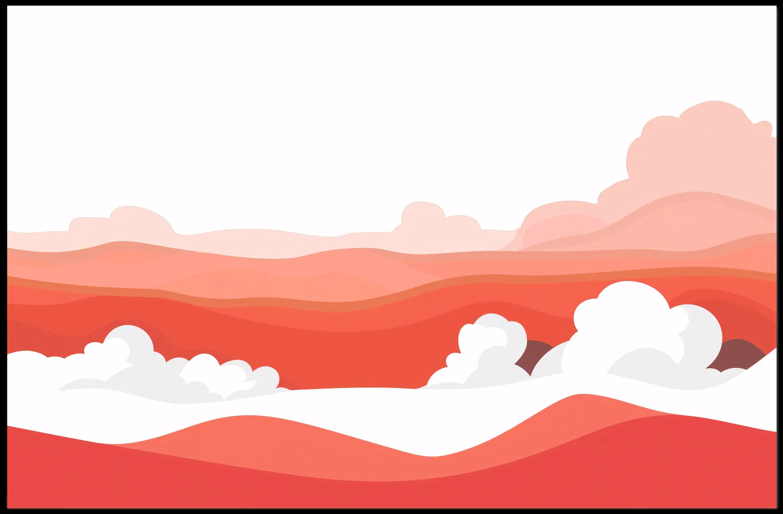 Abstract Desert Landscape Minimalist Poster Art Print