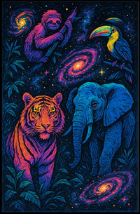 Cosmic Guardians of the Jungle Poster