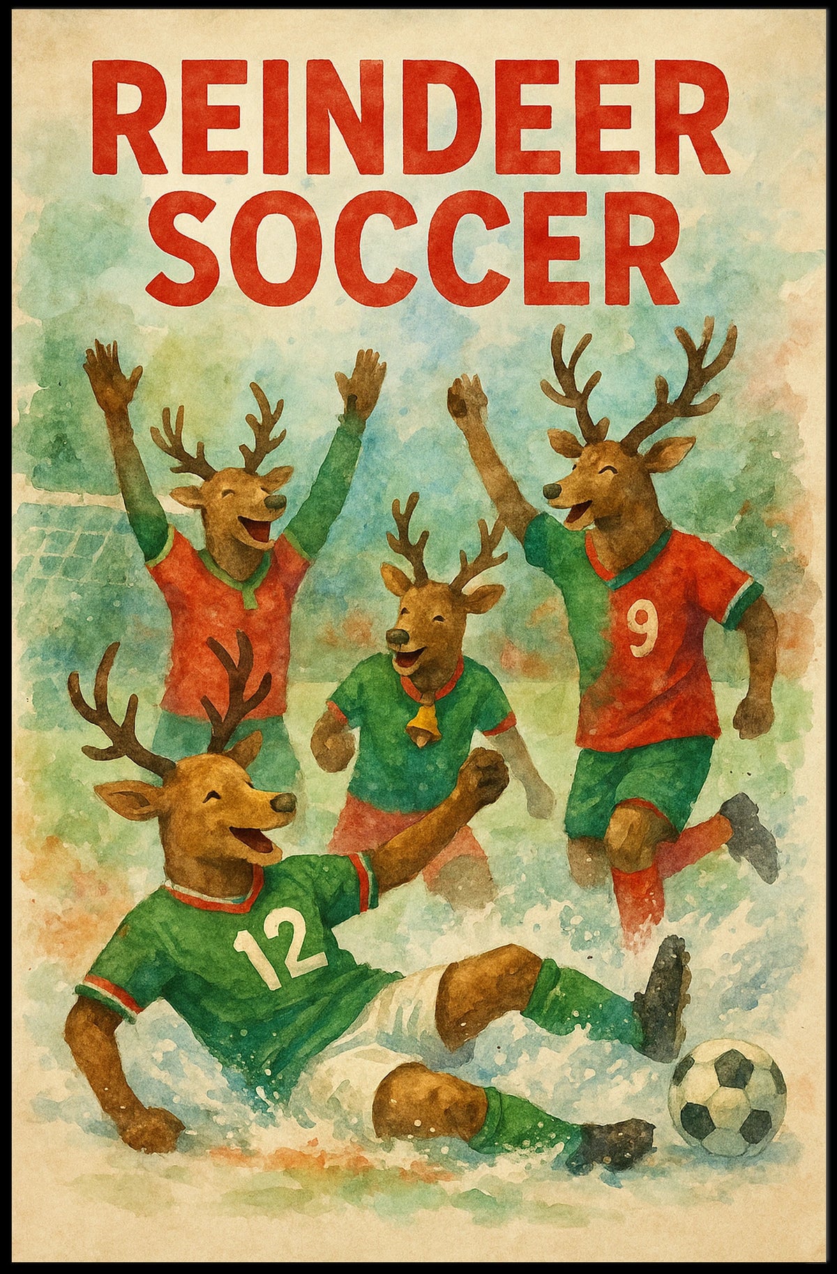 Reindeer Soccer Extravaganza Poster